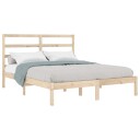 vidaXL Sengeramme heltre 120x190 cm 4FT Small Double