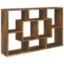 vidaXL Vegghylle r?kt eik 85x16x52,5 cm konstruert tre