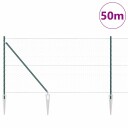  Gjerde med innlegg. grønn 1 x 50 m PVC-belagt stål