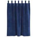  Gardiner med gardiner 2 pcs Mørkeblå 140 x 140 cm Fløyel