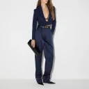 Elisabetta Franchi Dame Bukser Blå M,