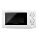 Black & Decker Bxmz700e Benkeplate Grill Mikrobølge 20 L 700 W Rotasjon Hvit