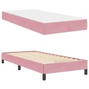  Kontinentalseng med madrass Rosa 100 x 220 cm Fløyel
