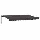  Innvendbar Markise Antrasitt 350 x 200 cm stoff