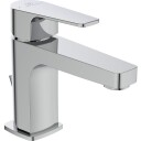 Cerafine D Servantbatteri H80 med opptrekkbar bunnventil chrome 180 mm