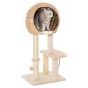 Kattetre Med Skrapestolpe Og Grotte Beige 100Cm
