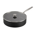 Combekk Sautépanne med stålhåndtak 28 cm / 5 liter, svart