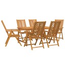  Hage Spisegruppe 7 pcs Brun 150 x 90 x 74 cm heltre akasie