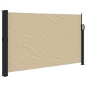 Uttrekkbar sidemarkise beige 120x500 cm
