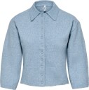 ONLY Onlmacey 3/4 Polo Cardigan Nca Knt   DUSTY BLUE   S