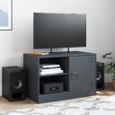  TV-benk antrasitt 67x39x44 cm stål