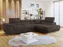 Gabina 4 seters sovesofa med sjeselong   brun