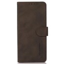 INCOVER OnePlus 12 KHAZNEH Retro Kunstskinn Flipdeksel med Lommebok - Brun