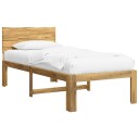 vidaXL Enkelt Senge Ramme med Hodegjerde ROSTOCK Hvit 90 x 190 cm