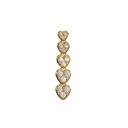 Stine A Jewelry J"adore Dangling Earring Gullfarge Hvit