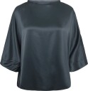 Ahlvar Gallery Tori Satin Tee   DARK GREY   M
