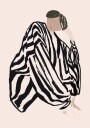 Pensive Striped Figure Plakat / 70x100