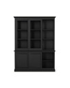 Assonet vitrineskap modern black
