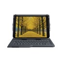 Logitech Universal - tastatur og folio-kasse - UK QWERTY - Tastatur & Foliosett - Svart