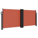  Uttrekkbar sidemarkise 100x600 cm terrakotta 4004588