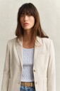 Gant Slim fit piqué blazer CREAM 34