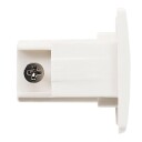 Shopline Trac Endestykke 3-Fase Mat-Hvid
