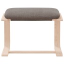  Fotskammel gråbrun 51x41x40 cm stoff 8720845742805