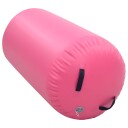 vidaXL Oppblåsbar gymnastikkrull med pumpe 120x75 cm PVC rosa