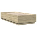  Sengeramme sonoma eik 90x200 cm konstruert tre 8721012274600