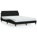  Sengeramme Dover svart 135x190 cm stoff