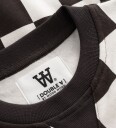 Wood Wood Collegegenser   Rot Kids Rutete   Off White/Black Coff   Wood Wood   5 6 år 110 116   Collegegenser Brun Hvit