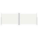 vidaXL Uttrekkbar sidemarkise 200x600 cm kremhvit