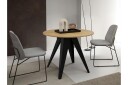 Hoban Spisebord 128 cm - Svart/Beige