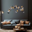 Dekorativt metallveggtilbehør Wallxpert Kirlangic 137 x 62 cm  