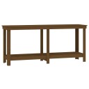 Arbeidsbenk honningbrun 180x50x80 cm heltre furu