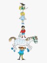 Pippi Langstrømpe Pippi Stacking Puzzles - Yellow - ONE SIZE