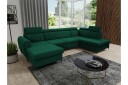 Hoffman Sofa med Divan og Sjeselong 4 seter   Grønn