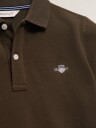 Gant Kids Shield Pique Ss Polo Shirt   SHADOW BROWN   152