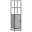  Highboard grå sonoma 35,5x35x139 cm konstruert tre og metall 8721102841064