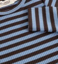 MarMar Body I/e   Modal/Rib   Blue Himmelen Stripe   MarMar   2 år (92)   Langermet Body Blå Brun Lyseblå