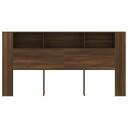 vidaXL Sengegavlskap brun eik 200x18,5x104,5 cm