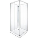 Contura Showerama Classic dusjkabinett, 90x90 cm, alu matt profil, klart glass