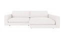 Rowico Home Duncan 3 seters sofa med sjeselong H Hvit Bobby 1 258 x 150 x 78 cm Hvit