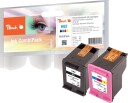 Peach HP 62 svart/farge kompatible blekkpatroner 2 pk PI300 669