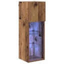  Vegghengt TV skap Gamle tre 30,5 x 30 x 90 cm Konstruert tre