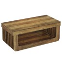 Salongbord i tre 120x60x45cm / rektangulært stuebord i rustikk stil / bord med trefinish