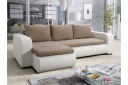 Lecanto Hjørnesovesofa   Hvit/Beige