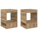 vidaXL Avlastningsbord 2 pcs Artisan Eik 40 x 40 x 56 cm