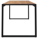  Hagebord med U ben 160x80x75 cm heltre akasie