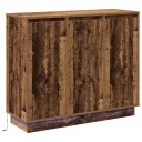  Skap med LED i gammelt tre 90x32x75 cm laget av tre